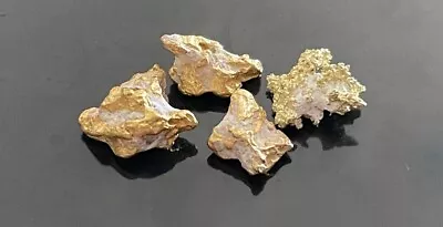 Rare Natural Quartz Gold Nuggets Australian & Alaskan Crystalline Grams Genuine • $0.01