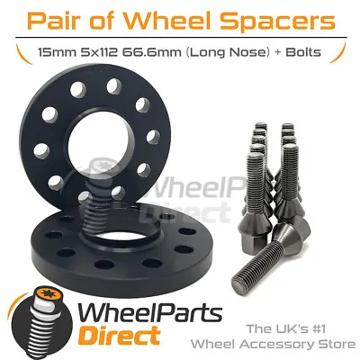 Spacers & Bolts 15mm For Merc E-Class E55 AMG [W210] 98-02 On Aftermarket Wheels • $73.98