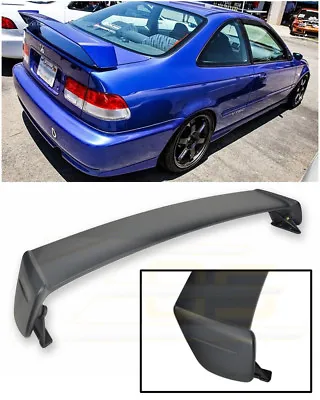 For 96-00 Honda Civic Coupe MUGEN Style PRIMER BLACK Rear Trunk Lid Wing Spoiler • $119.98