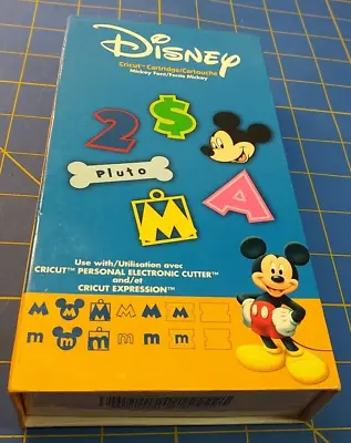 Disney Cricut Cartridge Cartouche Mickey & Minnie Mouse Font Pluto Cutter. • $12