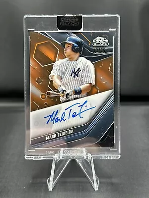 2023 Topps Chrome Black Mark Teixeira Orange Refractor Auto /25 Yankees MLB • $49.99