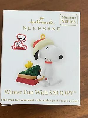 Hallmark 2012 Winter Fun With Snoopy  # 13 Miniature Ornament • $18.99