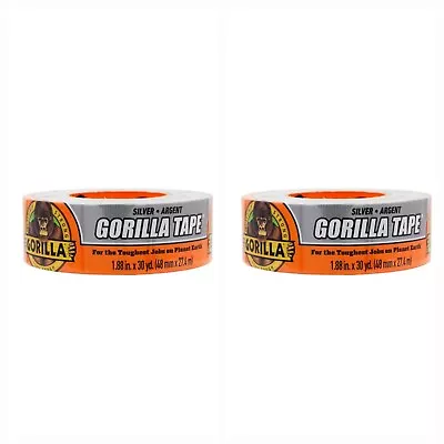 Gorilla SILVER Duct Tape 1.88-in X 30 Yard ( 2-Pack ) • $17.99