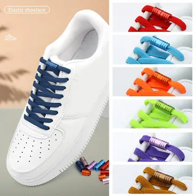 No Tie Elastic Silicone Shoe Laces Shoelaces Sneakers Runners Child Adult Unisex • $1.10