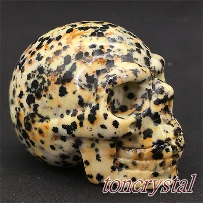 2  Natural Balmatin Skull Carved Quartz Crystal Skull Sculpture Reiki Gift 1PC • $15.12