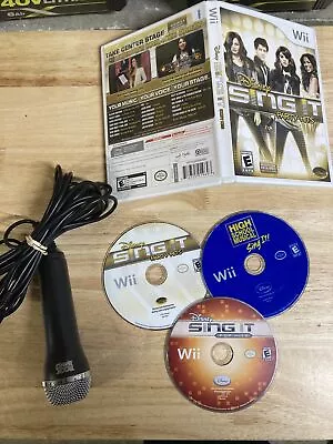 Disney Sing It 3 Game Bundle Nintendo Wii With Microphone • $29.99