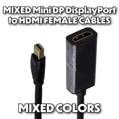 Mixed & Generic Mini DP Displayport To Female HDMI Adapter - Mixed Color/Style • $8.79