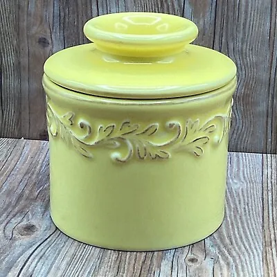 Yellow Decorative Butter Bell Crock By L Tremain • $20