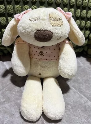 Mamas And Papas M&P Dreamy Sleepyheads Puppy Dog Pink Cream Plush Soft Toy 12  • £10