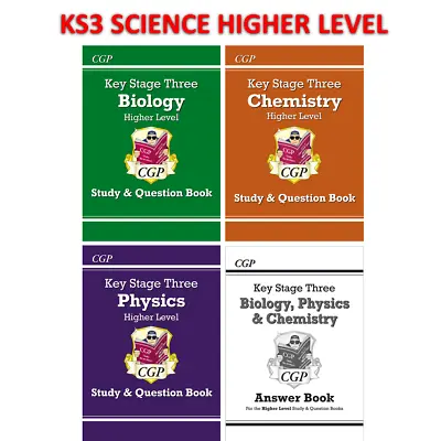 KS3 Years 7-9 Biology Physics Chemistry Study And Question Books Cgp Key Stage 3 • £25.99