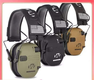 Walkers Electronic Ear Muff Shooting Ear Protection Hearing Muff Slim Anti-noise • $34.80