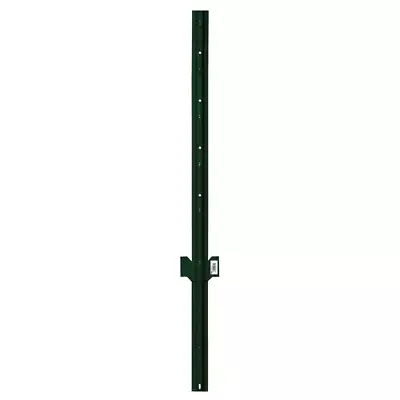 2 1/4 In. X 2 1/2 In. X 4 Ft. Green Steel Fence U Post With Anchor Plate • $7.79