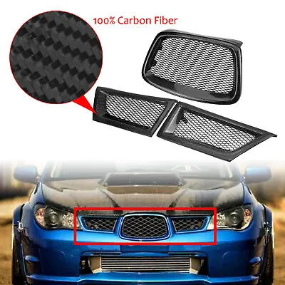 $97.98 • Buy Carbon Fiber Front Upper Grill Grille For Subaru Impreza 9th WRX STI 2006-07 NI