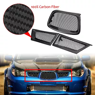 Carbon Fiber Front Upper Grill Grille For Subaru Impreza 9th WRX STI 2006-07 NI • $100.42