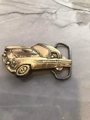 VINTAGE CLASSIC Muscle CAR Belt Buckle Brass Made In USA • $21.95