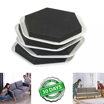 Heavy Duty Furniture Sliders 4/8/20Pcs Movers Magic Moving Gliders Removal Pad • £3.45