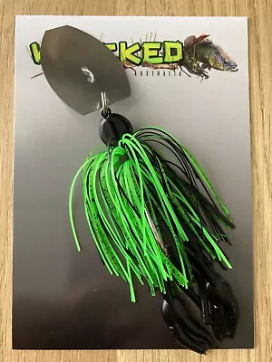 WHACKED LURES AUS ~ 1/2oz YABBY CHATTERBAIT ~ GOBLIN GREEN • $12.99