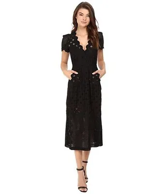 ALICE MCCALL  Day Break  Black Midi Womens Dress Size  6 • $185