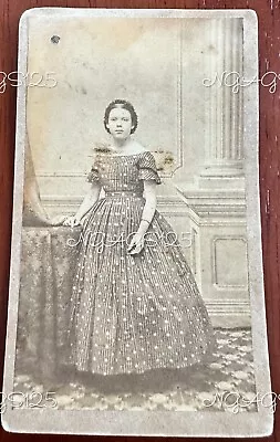 Civil War Era Photo Of A Beautiful Teen Girl Wearing A Hoop Dress** • $0.99