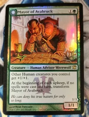 Mayor Of Avabruck FOIL MTG Innistrad Promo Rare Green Creature Near-Mint X1 JS3 • $4.95