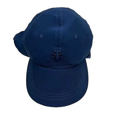 Coolibar Baseball Hat Cap Men Fitted Surfs Up SPF 50 Plus Adjustable Navy Sz S/M • $27.05