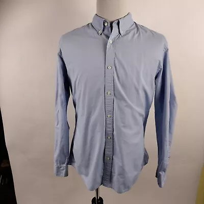 J Press Shirt Mens XXL Blue Long Sleeve Button Down Collar Dress Office - India • $17.50