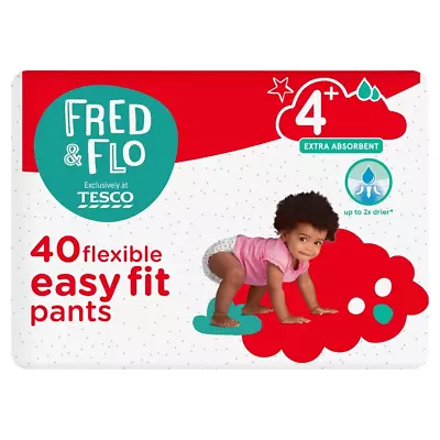 Fred & Flo Easy Fit Pants Size 4 Plus - 40 Pack • £9.99