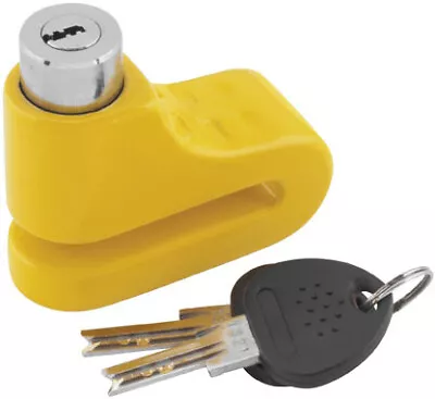 Bully Locks Bully 5.5mm Motorcycle Disc Lock Yelow 1581S-YLW 13-2247 Yellow • $11.56