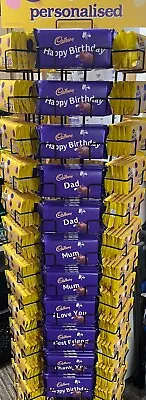 Cadbury Dairy Milk Chocolate Bar 110g Personalised Name Message Gift Idea • £6.95