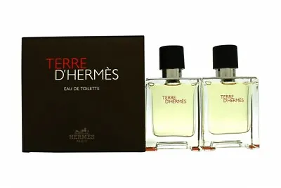 £166.13 • Buy HermÈs Terre D'hermÈs Eau De Toilette Gift Set 2 X 50ml Edt - Men's For Him