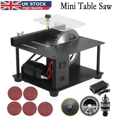 £49.90 • Buy Electric Mini Table Saw Woodworking Cutting Tool Polish Machine DIY Bench Saw