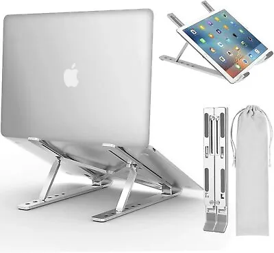 $11.60 • Buy Laptop Stand Foldable Desktop Tripod Tray Anti-skid Pad Portable Adjustable