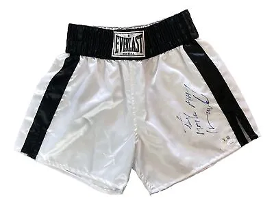Hector Camacho Signed Everlast Boxing Trunks The Macho Man Inscribed BAS • $343.68