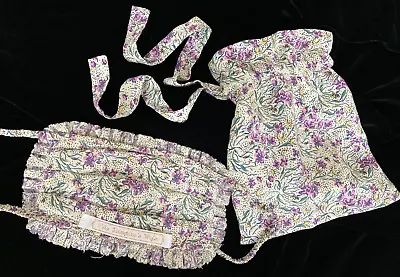 The Vampires Wife Mini Bag Liberty Print Silk Tie Top Gift Storage Bag & Mask • £39