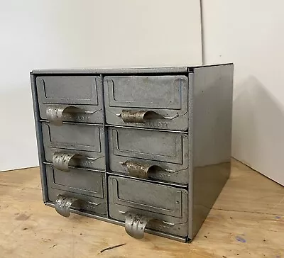 Addressellott Vintage Small Metal  File Cabinet • $65