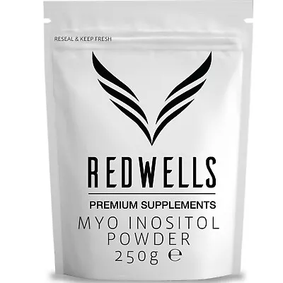 Myo Inositol Powder REDWELLS PCOS & Fertility GMO Free Vegan - 250g Pack • £19.95