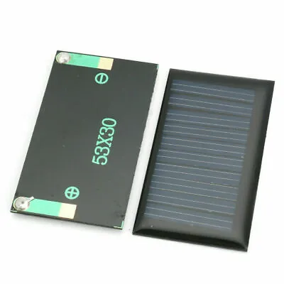 $5.99 • Buy 5V 30mA Micro Mini Power Solar Cells Panel Board Set For DIY Toy 53*30mm