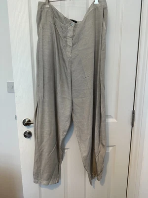 £25 • Buy Oska Light Grey Barrel Leg Trousers Size IV 4 (16/18), Used, Great Condition