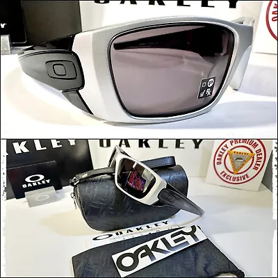 Custom Oakley Fuel Cell ~ X-Silver Frame W Black Stems • Black Iridium Lens +Bag • $119.54