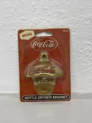 Solid Brass Vintage Coca Cola Wall Mount Magnet Bottle Opener • $24.10