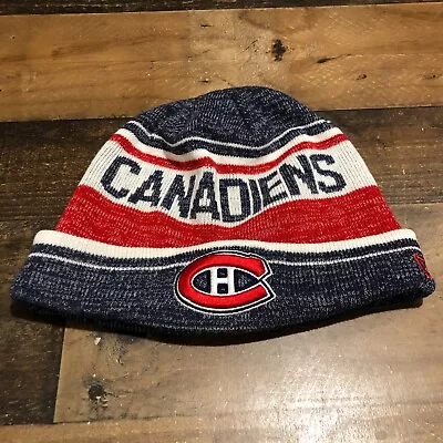 Montreal Canadiens Hat Winter Cap Adult XL Gray Beanie Skull Cap NHL Hockey Mens • $28.88