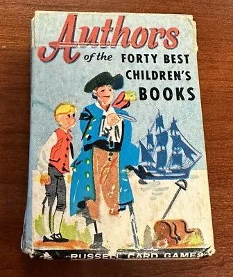 VTG Russell Card Games Authors Of The Forty Best Children's Books No 153-3 • $9.99