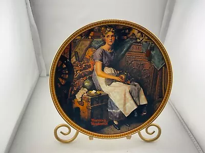 Norman Rockwell's Rediscovered Women  DREAMING IN THE ATTIC  Plate Knowles Limit • $279