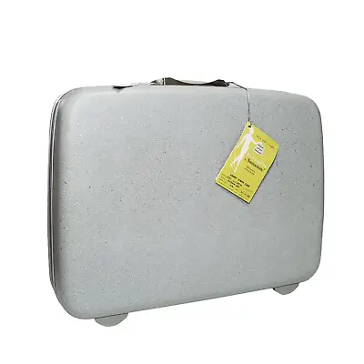 Vintage Samsonite Silhouette Ladies O'Nite Suitcase Luggage Hard Shell Tags Key • $59.99