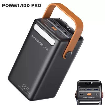 POWERΛDD PRO Power Bank 50000mAh PD 65W USB C Portable Portable Charger • $51.99