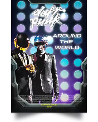 Daft Punk On The Decks Art Print Decor Home - POSTER 20x30 • $19.99