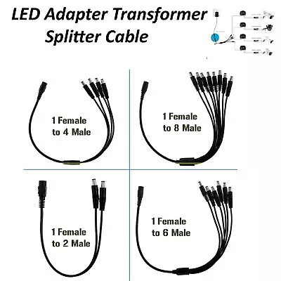 £2.29 • Buy DC Power Supply Extension Cable 12V For CCTV Camera/DVR/PSU Lead 1m/2m/3m/5m/10m