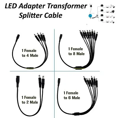 DC Power Supply Extension Cable 12V For CCTV Camera/DVR/PSU Lead 1m/2m/3m/5m/10m • £2.29