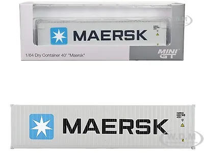 40' Dry Goods Container  Maersk  Gray For 1/64 Scale Models Tsm Mgtac32 • $27.99