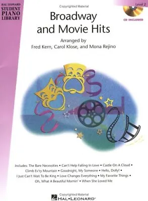 Broadway And Movie Hits - Level 2 - Book/CD Pack: Hal Leonard Student Piano ... • $73.25